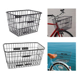 Maxbell Bicycle Front Rear Basket Bin without Lid for Folding Bikes Accessory Sturdy Size S