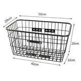 Maxbell Bicycle Front Rear Basket Bin without Lid for Folding Bikes Accessory Sturdy Size L