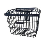 Maxbell Bike Iron Wire Storage Basket Simple Assembly with Lid for Mobility Scooters