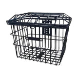 Maxbell Bike Iron Wire Storage Basket Simple Assembly with Lid for Mobility Scooters