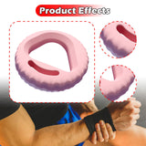 Maxbell Hand Grip Strengthener Ring Forearm Strengthener for Athletes Workout Sports Pink 20 25 30LB
