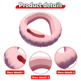 Maxbell Hand Grip Strengthener Ring Forearm Strengthener for Athletes Workout Sports Pink 20 25 30LB