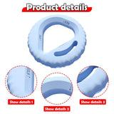 Maxbell Hand Grip Strengthener Ring Forearm Strengthener for Athletes Workout Sports Blue 30 35 40LB