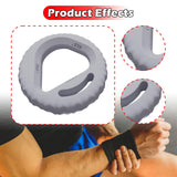 Maxbell Hand Grip Strengthener Ring Forearm Strengthener for Athletes Workout Sports Gray 40 45 50LB