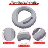 Maxbell Hand Grip Strengthener Ring Forearm Strengthener for Athletes Workout Sports Gray 40 45 50LB