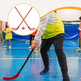 Maxbell Kids Hockey Sticks and Ball Set Sensory Toy for Sports Indoor Party Supplies Red