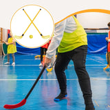 Maxbell Kids Hockey Sticks and Ball Set Sensory Toy for Sports Indoor Party Supplies Yellow