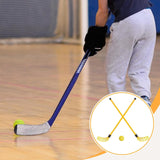 Maxbell Kids Hockey Sticks and Ball Set Sensory Toy for Sports Indoor Party Supplies Yellow