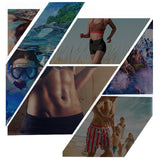 Maxbell 3x Gym Ice Towel Running Exercise Fast Drying Sports Cooling Towel with Case Gray Black Sky Blue