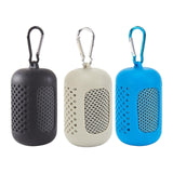 Maxbell 3x Gym Ice Towel Running Exercise Fast Drying Sports Cooling Towel with Case Gray Black Sky Blue