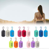 Maxbell 3x Gym Ice Towel Running Exercise Fast Drying Sports Cooling Towel with Case Gray Black Sky Blue