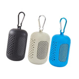 Maxbell 3x Gym Ice Towel Running Exercise Fast Drying Sports Cooling Towel with Case Gray Black Sky Blue