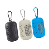 Maxbell 3x Gym Ice Towel Running Exercise Fast Drying Sports Cooling Towel with Case Gray Black Sky Blue