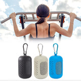 Maxbell 3x Gym Ice Towel Running Exercise Fast Drying Sports Cooling Towel with Case Gray Black Sky Blue