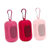 Maxbell 3x Gym Ice Towel Running Exercise Fast Drying Sports Cooling Towel with Case Red Pink Rose Red