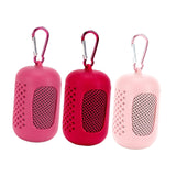 Maxbell 3x Gym Ice Towel Running Exercise Fast Drying Sports Cooling Towel with Case Red Pink Rose Red