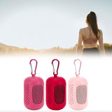 Maxbell 3x Gym Ice Towel Running Exercise Fast Drying Sports Cooling Towel with Case Red Pink Rose Red