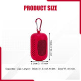 Maxbell 3x Gym Ice Towel Running Exercise Fast Drying Sports Cooling Towel with Case Red Pink Rose Red