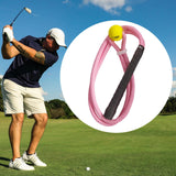 Maxbell Golf Swing Training Aid Golf Swing Practice Rope for Indoor Outdoor Strength Pink