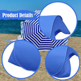 Maxbell Instant Canopy Automatic Shade Tent Park Camping Mini Beach Head Sun Shelter Blue