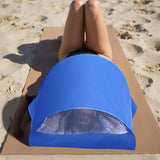 Maxbell Instant Canopy Automatic Shade Tent Park Camping Mini Beach Head Sun Shelter Blue