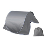 Maxbell Instant Canopy Automatic Shade Tent Park Camping Mini Beach Head Sun Shelter Gray