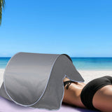 Maxbell Instant Canopy Automatic Shade Tent Park Camping Mini Beach Head Sun Shelter Gray