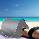 Maxbell Instant Canopy Automatic Shade Tent Park Camping Mini Beach Head Sun Shelter Gray