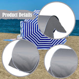 Maxbell Instant Canopy Automatic Shade Tent Park Camping Mini Beach Head Sun Shelter Gray