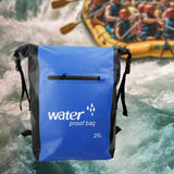 Maxbell 25L PVC Water Resistant Backpack Wear Resistant for Water Sports Storage Bag Blue