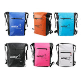 Maxbell 25L PVC Water Resistant Backpack Wear Resistant for Water Sports Storage Bag Blue