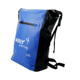 Maxbell 25L PVC Water Resistant Backpack Wear Resistant for Water Sports Storage Bag Blue