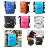 Maxbell 25L PVC Water Resistant Backpack Wear Resistant for Water Sports Storage Bag Blue