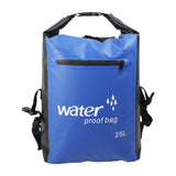 Maxbell 25L PVC Water Resistant Backpack Wear Resistant for Water Sports Storage Bag Blue