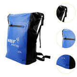 Maxbell 25L PVC Water Resistant Backpack Wear Resistant for Water Sports Storage Bag Blue