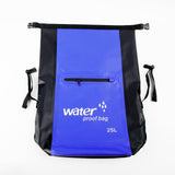 Maxbell 25L PVC Water Resistant Backpack Wear Resistant for Water Sports Storage Bag Blue