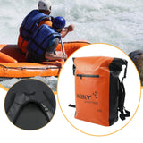 Maxbell 25L PVC Water Resistant Backpack Wear Resistant for Water Sports Storage Bag Orange