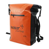 Maxbell 25L PVC Water Resistant Backpack Wear Resistant for Water Sports Storage Bag Orange