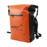 Maxbell 25L PVC Water Resistant Backpack Wear Resistant for Water Sports Storage Bag Orange