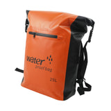Maxbell 25L PVC Water Resistant Backpack Wear Resistant for Water Sports Storage Bag Orange