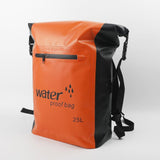 Maxbell 25L PVC Water Resistant Backpack Wear Resistant for Water Sports Storage Bag Orange