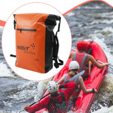 Maxbell 25L PVC Water Resistant Backpack Wear Resistant for Water Sports Storage Bag Orange