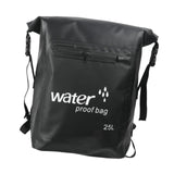 Maxbell 25L PVC Water Resistant Backpack Wear Resistant for Water Sports Storage Bag Black