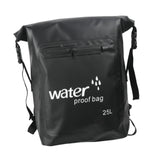 Maxbell 25L PVC Water Resistant Backpack Wear Resistant for Water Sports Storage Bag Black