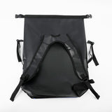 Maxbell 25L PVC Water Resistant Backpack Wear Resistant for Water Sports Storage Bag Black