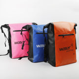 Maxbell 25L PVC Water Resistant Backpack Wear Resistant for Water Sports Storage Bag Pink