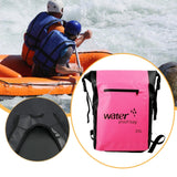 Maxbell 25L PVC Water Resistant Backpack Wear Resistant for Water Sports Storage Bag Pink