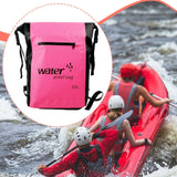 Maxbell 25L PVC Water Resistant Backpack Wear Resistant for Water Sports Storage Bag Pink