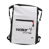 Maxbell 25L PVC Water Resistant Backpack Wear Resistant for Water Sports Storage Bag White