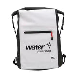 Maxbell 25L PVC Water Resistant Backpack Wear Resistant for Water Sports Storage Bag White
